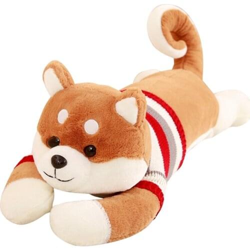50/70/130 cm Soft Shiba Inu Dog Plush Toy Plump Body Dog Stuffed Dog Toy Doll For Kids Birthday Gift or Shop Home Decoration