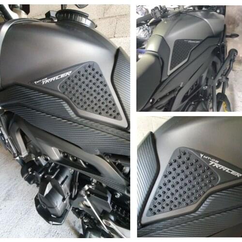 For YAMAHA MT09 TRACER Motorcycle Stickers Anti Slip Knee Grip Accessories Fuel Tank Cap Decorative 3M Sticker FZ09 MT09 Tracer
