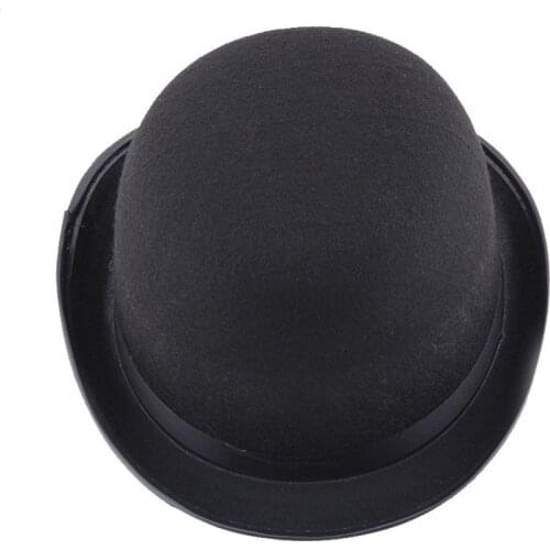 New Black Magic Hat Men And Women British Wind Felt Gentleman Hat Holiday Party Performance jazz Hat Halloween Props Common