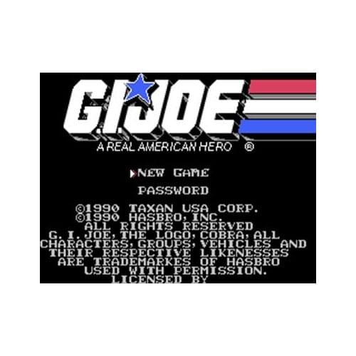 Newest GIJOE Region Free 8 Bit Game Card For 72 Pin Video Game Player
