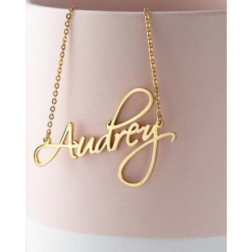 VIP Link Stainless Steel Custom Name Necklaces Personalized Jewelry for Women Men Gifts