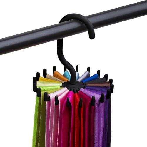 Practical Rotating Tie Rack Adjustable Tie Hanger Holds 20 Neck Ties Tie Organizer For Men Tie Rack Adjustable Tie Hanger Holds