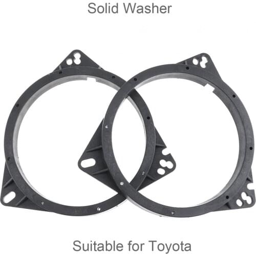 2 Pcs Speaker Gasket Waterproof Quakeproof Plastic Solid Washer Adapters Brackets Speaker Mounts Plates fit for Nissan/Toyota