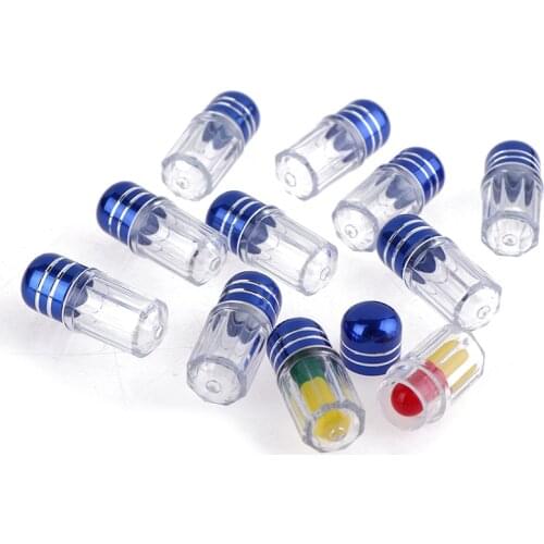 20PCS/lot Empty Capsule Shell Colorful Empty Clear Pill Case Plastic Bottle Drug Container Tablet Medicine Splitters Holder Box