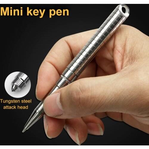 New Mini Pen TC4 Titanium Alloy Tactical Pen Tungsten Steel Head Window Breaker EDC Tool Defense Self Protection