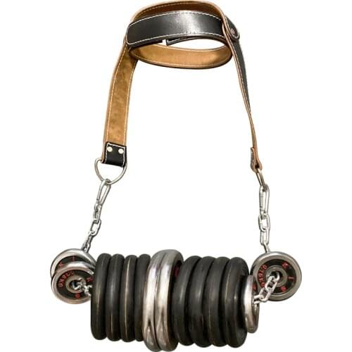 Head Neck Training Fitness Weight Bearing Cap Shoulder muscle Trainer With Chain for Gym Weight Lifting Strap Workout Equipments