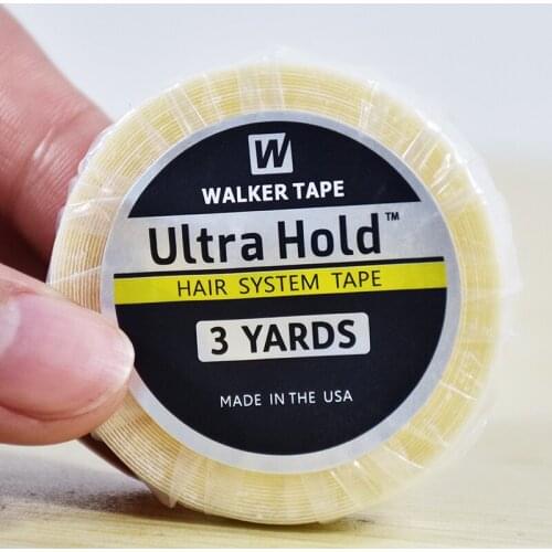 Hot Sale 2 Rolls 1.2cm*3 Yards Super Hair Ultra Hold Double-Sided Adhesive Tape For Hair Extension/Lace Wig/Toupee Adhesive Tape