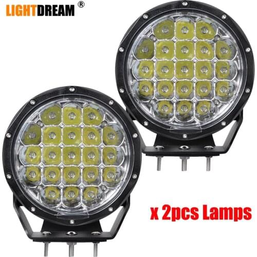 High power 7'' inch Black construction working led driving lights Round 7 inch 80W For off road 4x4 Truck SUV ATV x2pcs/lots