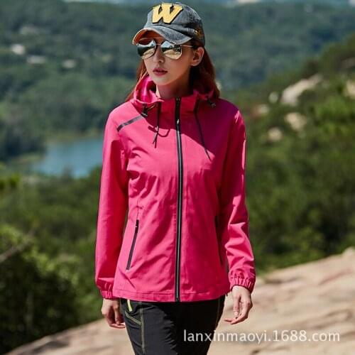 Outdoor Climbing Camping Hiking Clothes Men Women Spring Elastic Force Sports Walking Running Tactical Keep Warm Anti-uv Jacket