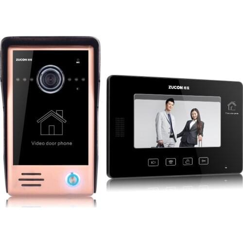 Color HD Night Vision 7 Inch 10 Inch Video Intercom Doorbell 13.56mhz Card Swipe Password Wired Video Intercom