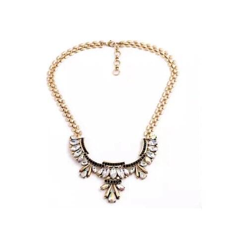 Ahmed Jewelry Europe Pop Vintage cRYSTAL Statement Necklace For Women Crystal Choker Necklaces & Pendants Party New 2015 NJ-62