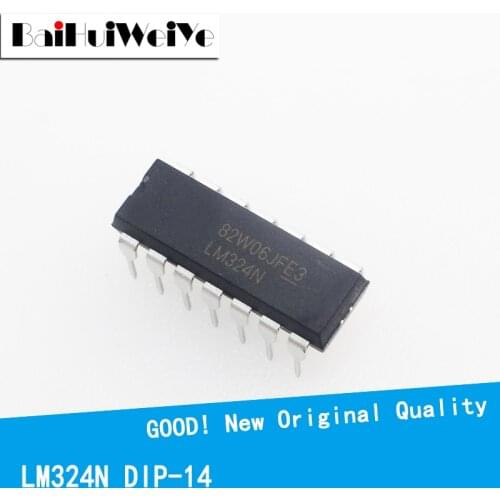 10PCS LM324N DIP-14 LM324 New Original IC Quad operational amplifier chip Good Quality Chipset