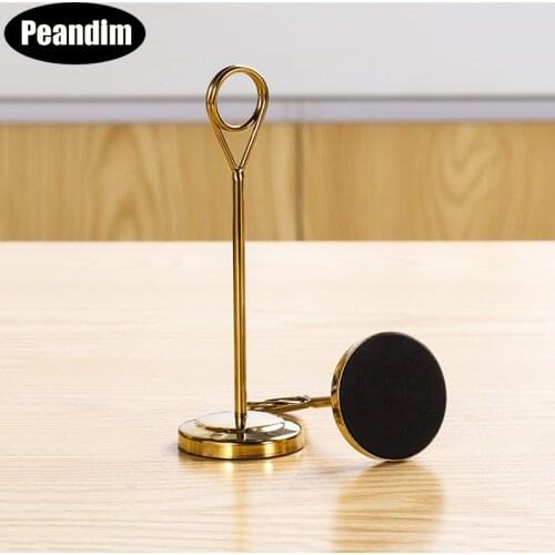 PEANDIM Silver And Black Table Number Plate Christmas Party Place Card Holder Wedding Banquet Guest Name Card Holder 10pcs