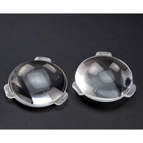 2PCS 3D Virtual Reality VR Glasses Lens BiConvex PMMA Google Cardboard DIY 3D BOX Eyeglass Double Convex Lenses