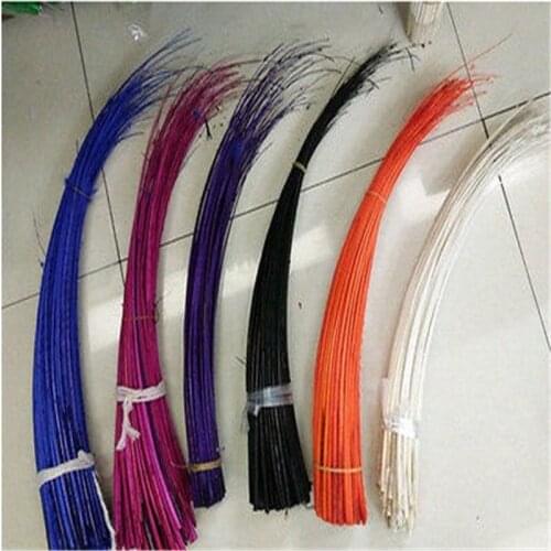 Wholesale 50pcs/Lot 40-50cm Selected Top Quality Ostrich Feather Hard Rod Headwear Accessories Quill Spines for DIY Millinery