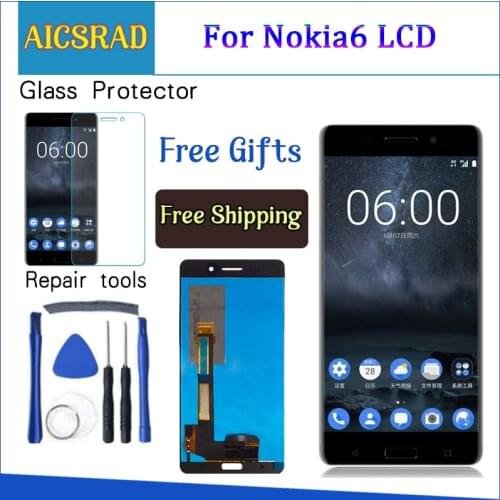AICSRAD 1920x1080 5.5" Display For NOKIA 6 LCD Touch Screen Digitizer nokia-6-display Replacement For NOKIA 6 LCD Display