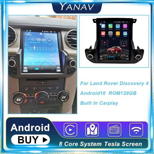 2 Din Android Car Radio Carplay Stereo Receiver For Land Rover Discovery 4 2009+ Auto Multimedia Audio GPS Navigation head unit