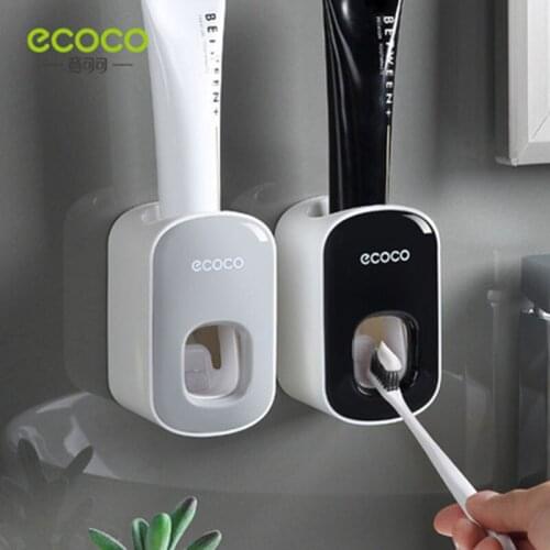Automatic Toothpaste Dispenser Squeezers Toothpaste Tooth Dust-proof Toothbrush Holder Wall Mount Stand Bathroom Gadgets Set