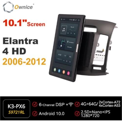 Ownice 10.1 Inch 720P Android 10.0 Car Radio forHyundai Elantra 4 HD 2006 - 2012 GPS Multimedia Head Unit Stereo Player Rotatabl