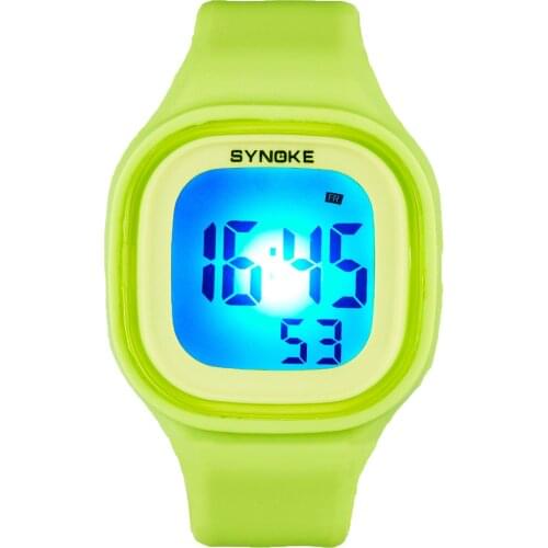 UTHAI CE05 New Arrival Colorful Fashion Kids Children Girl Boy Watches Wrist Clock Silicone LED Light Digital WristWatches Girl