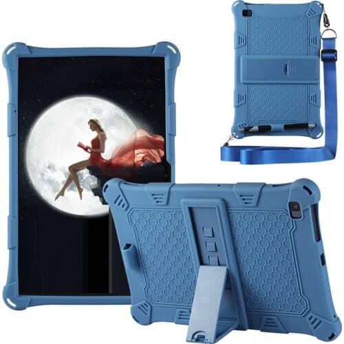 Case For Teclast T40 10.4'' Soft Silicone Anti-Drop Protection Tablet Cover with Shoulder strap Adjustable stand For Telcast T40