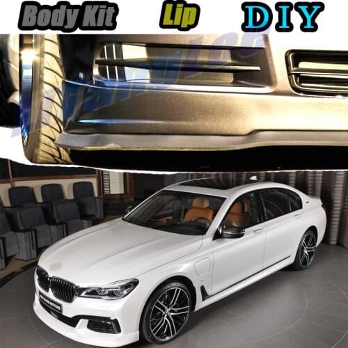 Car Bumper Lip Front Spoiler Skirt Deflector For BMW 7 E32 E38 E65 E66 E67 E68 F01 F02 G11 G12 Modified Body Kit VIP Hella Flush