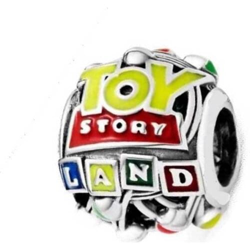 Toy Story Land Charm 100% 925 Sterling Silver Pixar Charms Fit Original Brand Bracelet Diy Jewelry