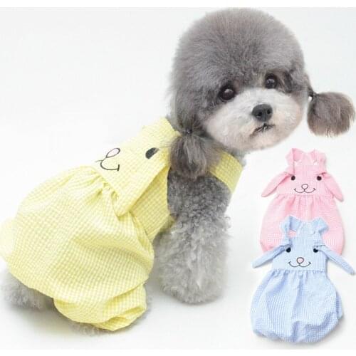 Dog Overall Pet Outfits for Small Dog Plaid Bib Pants Jumpsuit for Puppies Boys Girls Cozy Apparel for Cat Clothes Soft