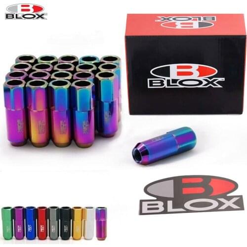 Blox Racing Forged 7075 Aluminium Wheel Lug Nuts P 1.5 / P 1.25, L: 60mm 20Pcs EP-550NUTS