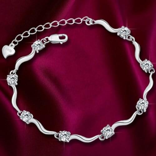 Korean Style Lovely Retro Bamboo Shaped Bracelet Female Silver Plated Rhinestone Charming Jewelry Accessories Drop Shipping