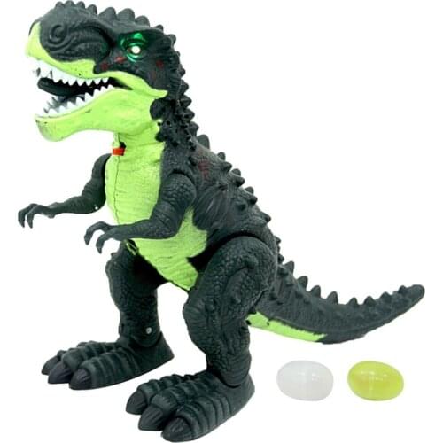 The Jurassic World in Toy Dinosaur Battery Operated Light Voice Spawning of Walking Dinosaur Brown and Green Wild Dinosaur Toys