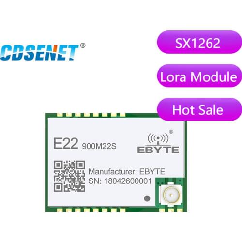 10pcs SX1262 LoRa Module 868MHz 915MHz SMD Transceiver E22-900M22S 22dBm TCXO Transmitter and Receiver