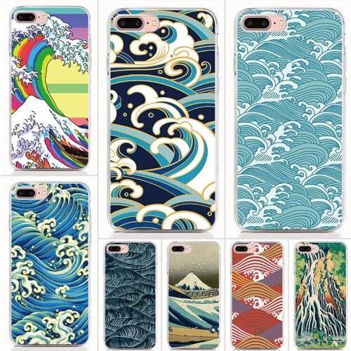 For Nokia 4.2 3.2 2.2 9 8 7 6 5 5.1 3.1C Soft Tpu Silicone Case Wave Art Japanese Back Cover Protective Phone Cases