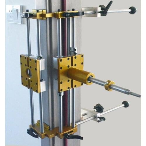 Wooden Door Slotter Set Key Hole Opener For Woodworking Front Side Open Lock Hole Device Quick Release Tools W/5 pcs Cutter