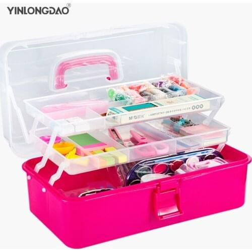 Plastic Storage Box Medicine Box Organizer 3 Layers Multi-Functional Portable Medicine Cabinet Family Emergency Kit Tool Box