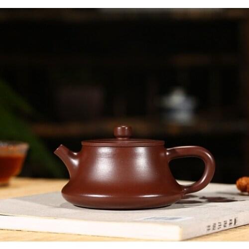 Selling custom yixing recommended stone gourd ladle pot of run of mine ore purple clay teapot zhu online agent