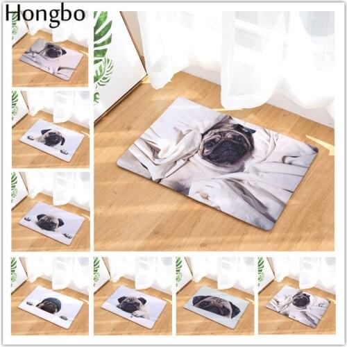 Hongbo Anti-Slip Door Mat Cartoon SharPei Dog Carpets Bedroom Rugs Decorative Stair Mats Home Decor Crafts