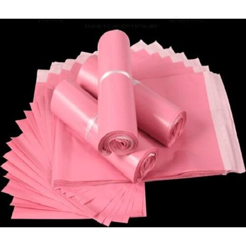 50pcs Thick Light Pink Envelope Bag Self-seal Adhesive Courier Storage Bags Plastic Poly Mailer Postal Shipping Mailing Pack Bag
