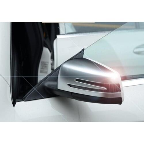 High quality ABS chrome 2pcs car door mirror decorative cover,rearview protective cap for BENZ GLA,CLA,GLK,ML,GL,GLE