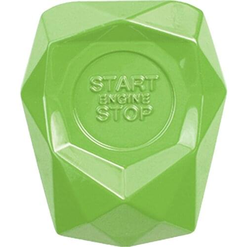 Car Engine Start Stop Switch Button Protection Cover, Prevent Children from Touching, Decorative Auto Parts, Green
