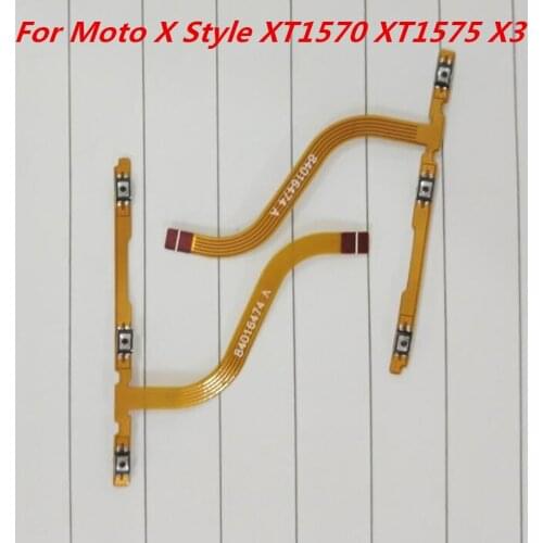 2PCS Power On/Off Volume Button Switch Connector Flex Cable Repair Parts For Motorola MOTO X Style X3 XT1575 XT1570