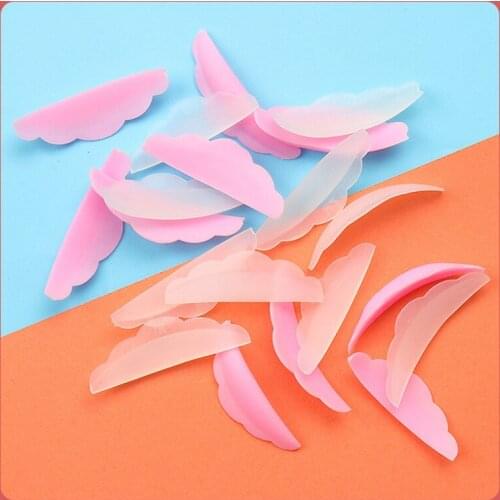 5 Pairs Pink Hot Eyelashes Silicone Gasket Special Sunflower Edge Patch False Fake Eyelash Shield Curling Root Lifting