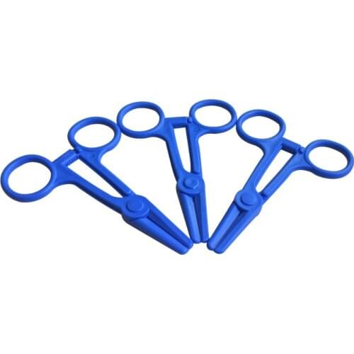 50pcs Medical ABS Hemostatic Forceps Disposable ABS Surgical Supplies Straight Head Scissors Clamp Health Care Tool