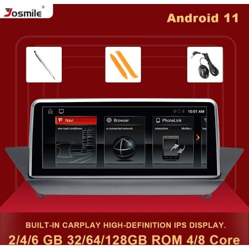 6GB Car Radio Multimedia Player Android 11 For BMW X1 E84 CIC 2009-2015 GPS Navigation Audio Screen Head Unit Stereo IPS DSP