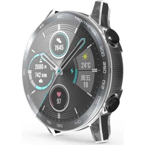 Electroplating TPU Watch Cover Shell Screen Protector Case for Honor Magic 2 46mm Smartwatch