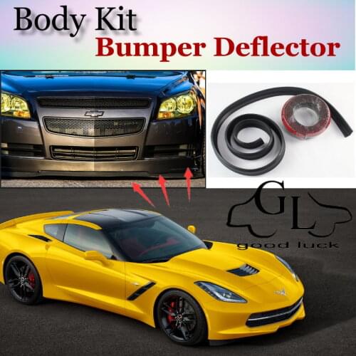 For Chevrolet Corvette C4 C5 C6 C7 Bumper Lip Lips / Car Lip Shop Spoiler / Body Kit + Strip / Car Scratch Proof Adhesive Strip