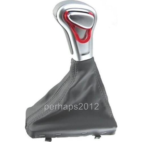 Gary Chrome Leather Shift Knob for A4 Q-5-7 2009 2010 2011 2012 2014