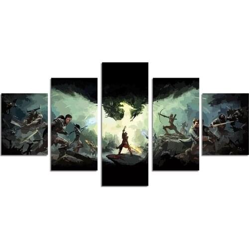 Dragon Age Anime Wall Art Poster Canvas Painting Nordic Wall Pictures Living Room Decor Gifts for Anime Fans No Frame