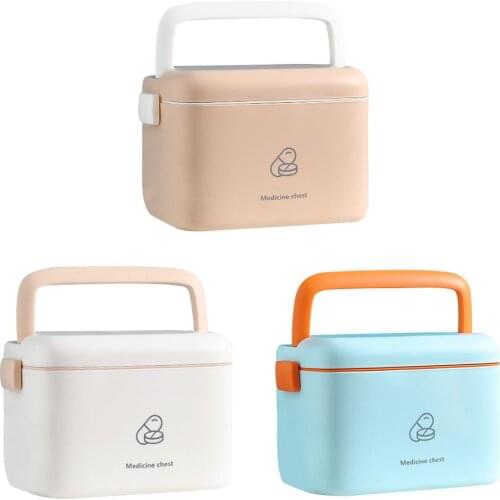 Large Capacity First Aid Box Emergency Medical Organizer Home Travel Outdoor Camp Double Layer Storage Box Medicine Container