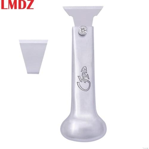 LMDZ Hand Drive Knife Leather Craft Skiving Sharp Handle Knife with 5 Replace Window Scraper Scraping Cutter Drawing Knife